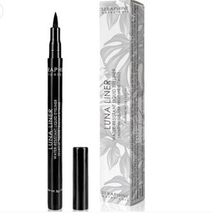 NIB Luna Liner Water Resistant Liquid Eyeliner in Black - Seraphine Botanicals
